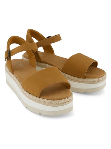 TOMS Leren haksandalen lichtbruin