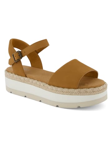 TOMS Leren haksandalen lichtbruin