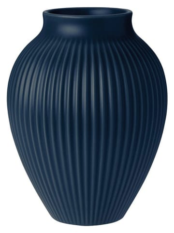Knabstrup Vaas ''Knabstrup'' donkerblauw - (H)20 x Ø 14 cm