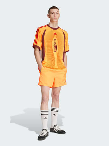 adidas Szorty sportowe "Adicolor 3-Stripes Swim" w kolorze pomarańczowym