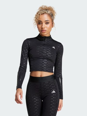 adidas Trainings-Longsleeve "Performance z linii Hyperglam" in Schwarz