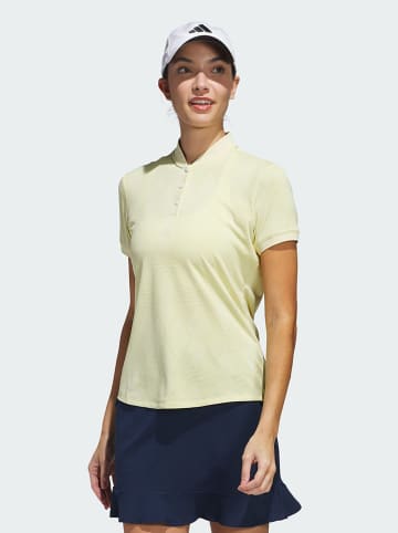 adidas Golf-Poloshirt "Ultimate365 Diamond Jacquard" in Gelb
