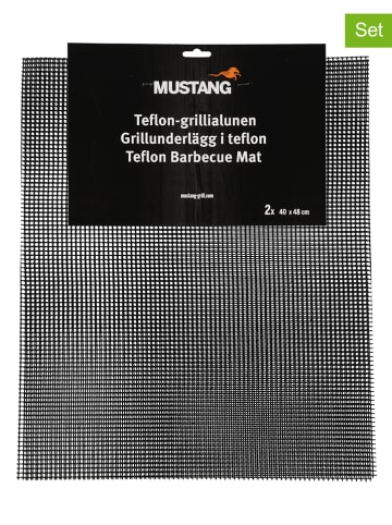 Mustang. 2er-Set: Grillgitter in Grau - (L)40 x (B)48 cm