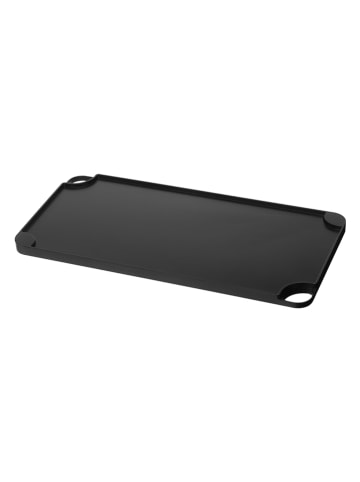 Mustang. Dubbelzijdige grillplaat zwart - (L)23 x (B)46 cm
