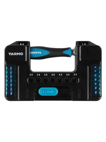 Tarmo 37-delige schoevendraaierset lichtblauw/zwart