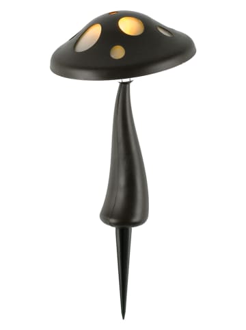 Tarmo Solarna lampa dekoracyjna w kolorze czarnym - wys. 21 cm