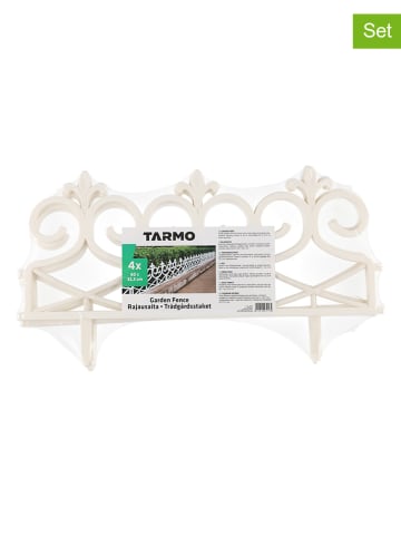 Tarmo 4-delige set: borderranden wit - (B)60 x (H)32,5 x (D)4 cm