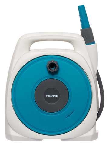 Tarmo Tuinslanghaspel crème/blauw - (B)28,5 x (H)38,5 x (D)10 cm