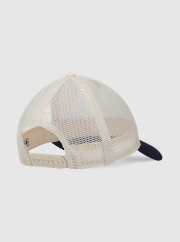 4F Cap in Dunkelblau/ Creme