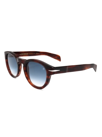 David Beckham Herren-Sonnenbrille in Braun/ Hellblau
