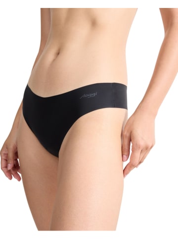 Sloggi 2er-Set: Strings "Zero Microfibre 2.0" in Beige/ Schwarz