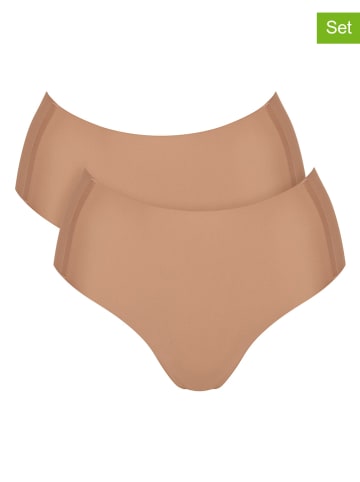 Sloggi 2er-Set: Taillenpantys "Zero Feel 2.0" in Beige