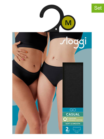 Sloggi 2er-Set: Pantys "Go Casual" in Schwarz
