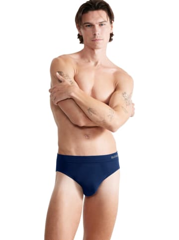 Sloggi 2er-Set: Slips "Go Smooth" in Blau/ Dunkelblau