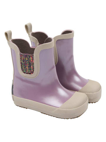 mikk-line Gummistiefel in Lila/ Beige