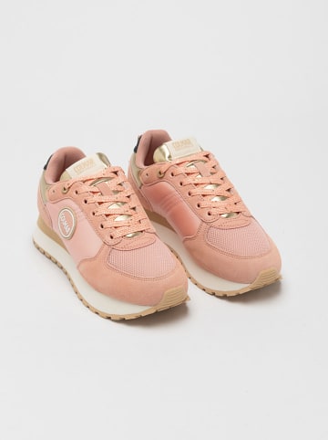 COLMAR Skórzane sneakersy w kolorze jasnoróżowym