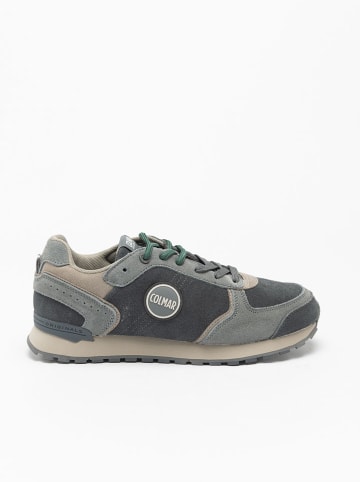 COLMAR Leder-Sneakers in Grau/ Beige