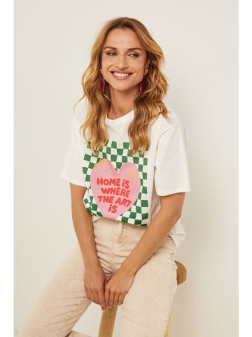 Joséfine Shirt wit/groen