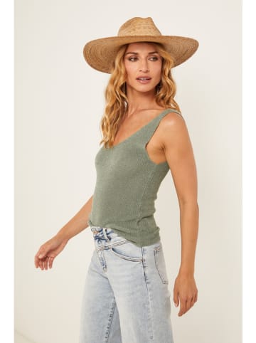 Joséfine Top "Dorothee" kaki