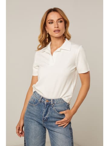 Joséfine Poloshirt "Ermine" wit