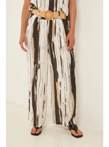 Joséfine Broek "Marlene" crème/bruin
