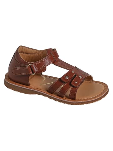 vertbaudet Leren sandalen bruin