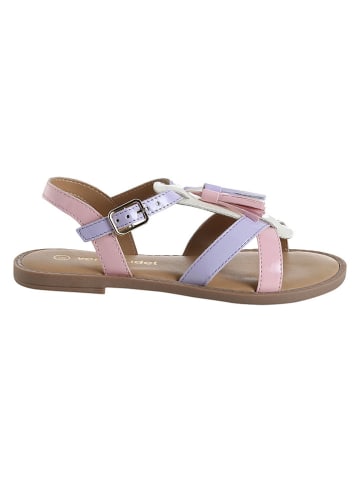 vertbaudet Sandalen paars/lichtroze/crème