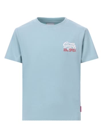 Retour Shirt "Zarah" lichtblauw