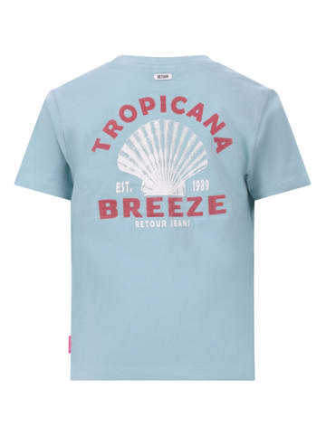 Retour Shirt "Zarah" lichtblauw
