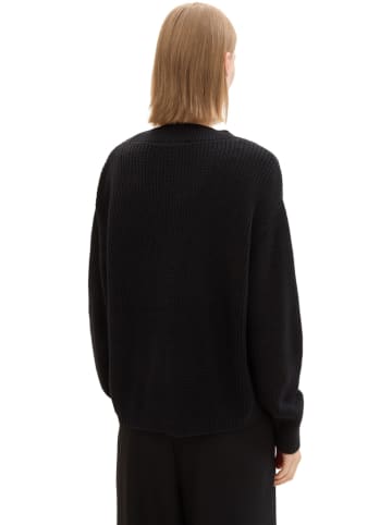 TOM TAILOR Denim Cardigan in Schwarz