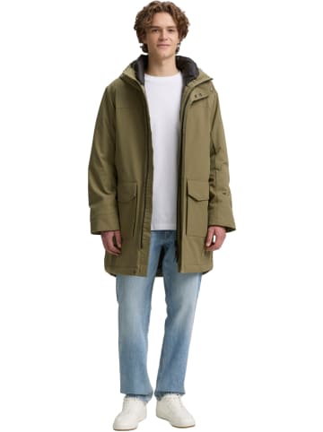 TOM TAILOR Denim Wintermantel kaki