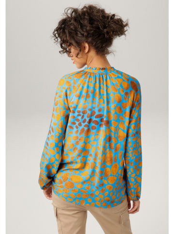 Aniston Bluse in Blau/ Orange