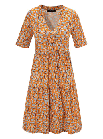 Aniston Jurk camel/lichtgrijs