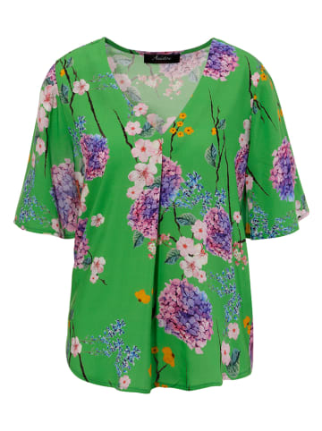 Aniston Bluse in Grün/ Lila