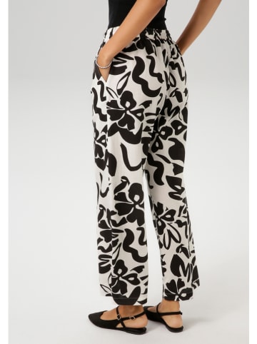 Aniston Broek wit/zwart