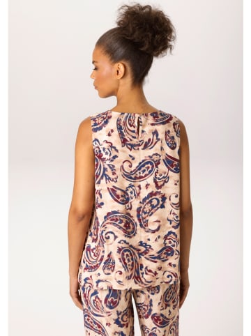 Aniston Blousetop oudroze/donkerblauw