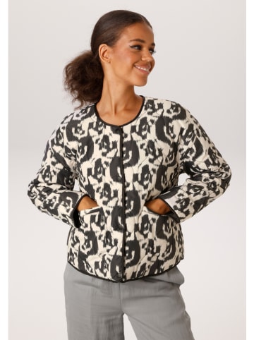 Aniston Übergangsjacke in Creme/ Schwarz