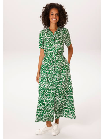 Aniston Jurk groen/wit