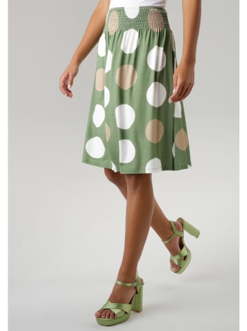 Aniston Rok groen/wit/taupe