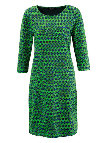 Aniston Kleid in Grün/ Dunkelblau