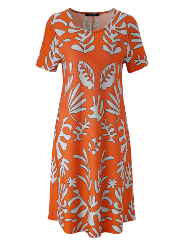 Aniston Jurk oranje/wit