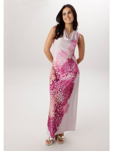 Aniston Kleid in Weiß/ Pink