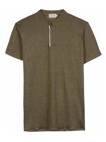 Herrlicher Leinen-Shirt "Scoop" in Khaki