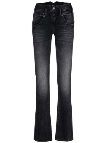 Herrlicher Dżinsy "Pearl" - Bootcut fit - w kolorze czarnym
