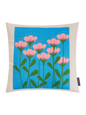 Magma Heimtex Kissenhülle "Fiorito" in Blau - (L)45 x (B)45 cm