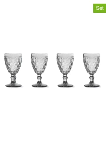 WD lifestyle 4-delige set: glazen transparant - 400 ml