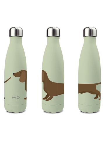 WD lifestyle Thermosflasche "Dog" in Mint/ Hellbraun - 500 ml