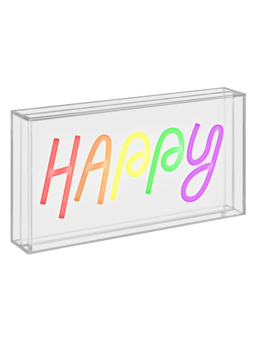 WD lifestyle Tabliczka LED "Happy" w różnych kolorach - 23 x 13 cm