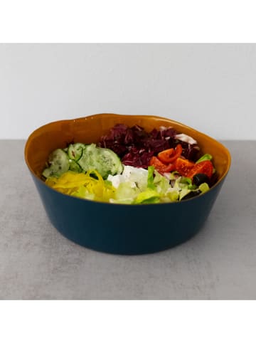 WD lifestyle Salatschale in Orange/ Dunkelblau - Ø 25 cm