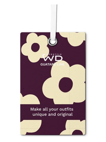 WD lifestyle Handytasche in Lila/ Creme - (B)12 x (H)17 x (T)3 cm
